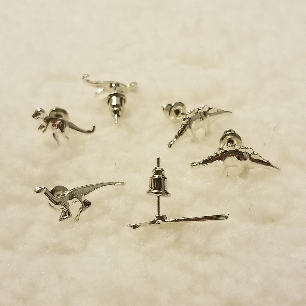 Adorable Dinosaur Earrings 3 Pairs - Picture 5 of 6